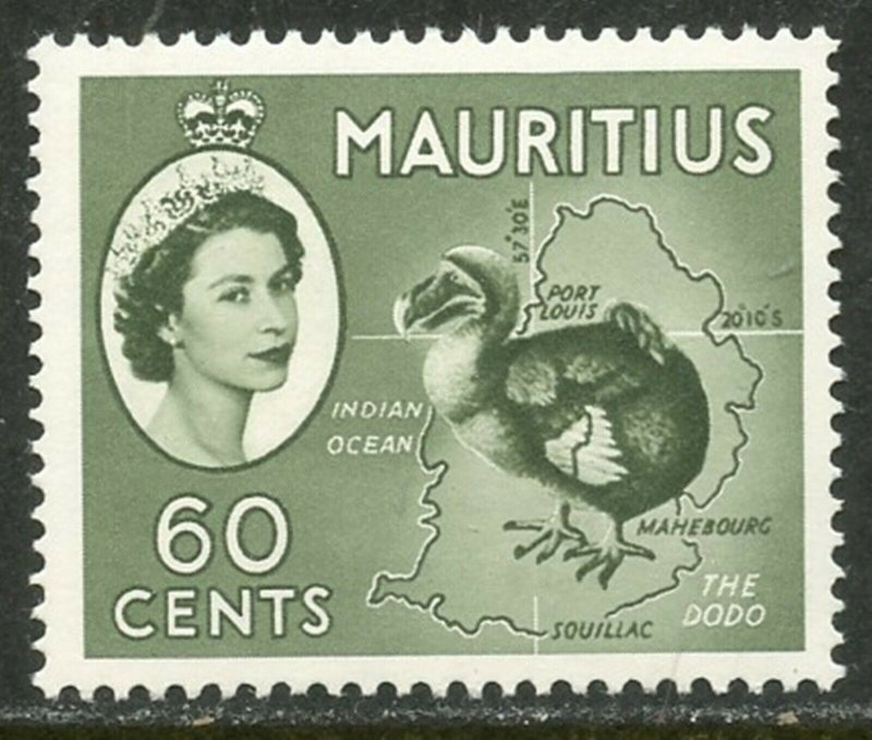 MAURITIUS Sc#261 SG302a 1954 60c Dodo OG Mint NH