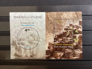 Croatia / Kroatië - Postfris MNH - Sheet Rocks and Minerals 2016