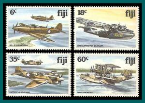 Fiji 1981 World War II Aircraft, MNH  454-457,SG624-SG627