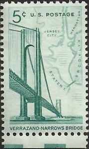 # 1258 MINT NEVER HINGED VERRAZANO-NARROWS BRIDGE