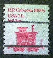 United States, Scott #1905a, used(o), 1984,  Caboose of 1890s  11¢