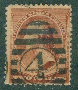 US Fancy Cancel 210  WASHINGTON D.C . USED BIN$ 3.00