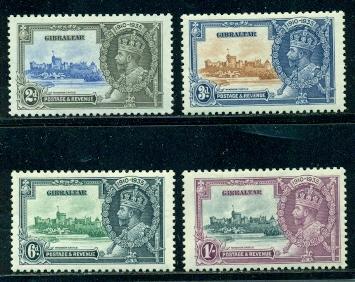 Gibraltar #100-103  Mint  VF VLH   Scott $28.90