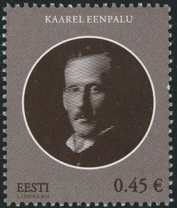 Estonia #732 Kaarel Eenpalu Prime Minister 0.45€ Postage Stamp 2013 Eesti MLH