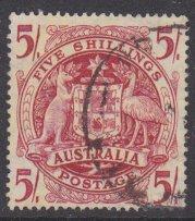 Australia sc#218 1949 5sh Arms used