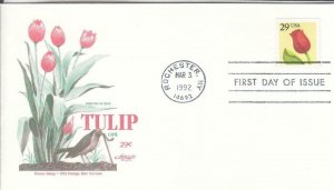1992, 29c Tulip Coil, Artmaster, FDC (E7710)