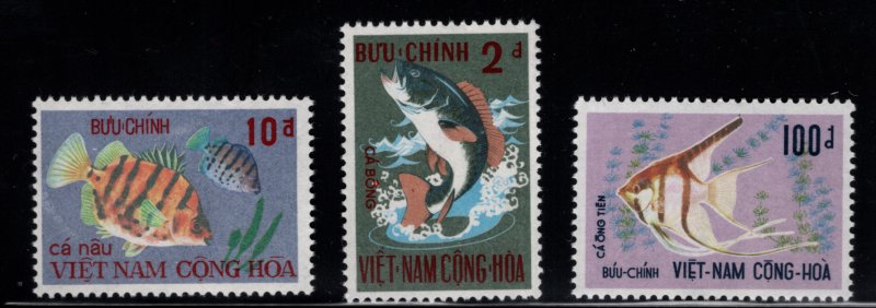 South Vietnam Scott 402-404 MH* Fish set