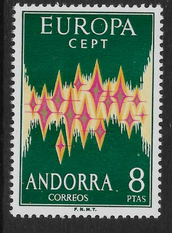ANDORRA (SPANISH) SG67 1972 EUROPA MNH