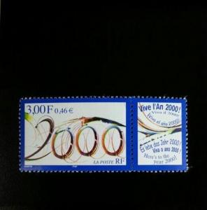 1999 France Best Wishes for Year 2000 Scott 2746 Mint F/VF NH