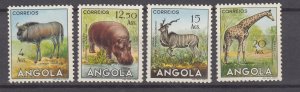 J40184 JL Stamps 1953 angola hv,s keys of set mlh #375,379-81 wildlife