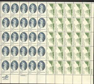 US #1732-33 Mint Sheet Capt James Cook  