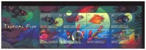 GRENADA MARTINIQUE SHEET MARINE LIFE TROPICAL FISH FISHES