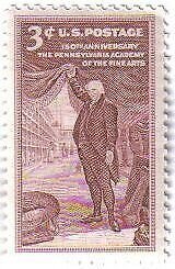 1955 Pennsylvania Academy of Fine Arts Single 3c Postage Stamp- Sc#1064 - MNH,OG 