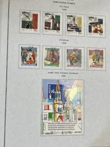 Switzerland collection semi-postals 1990-1999 mixed MH and used