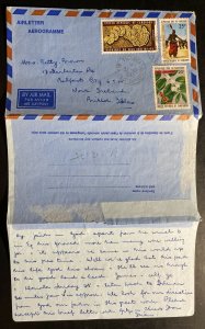 1975 Victoria Cameroon Air Letter Cover To Belfast North Ireland