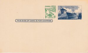 Canal Zone # UX13, Ship in Lock + 1 Cent Mint Postal Card
