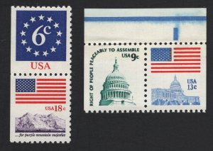 United States MINT Scott Number BOOKLET PAIRS 1623Bc & 1893c  MNH  #D4 - BARNEYS