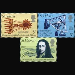 ST.HELENA 1977 - Scott# 314-6 Halley Comet Set of 3 NH