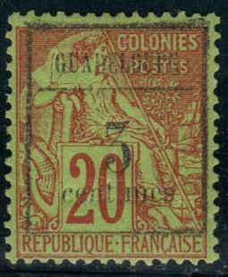 Guadeloupe  #3  Mint NH CV $5.25