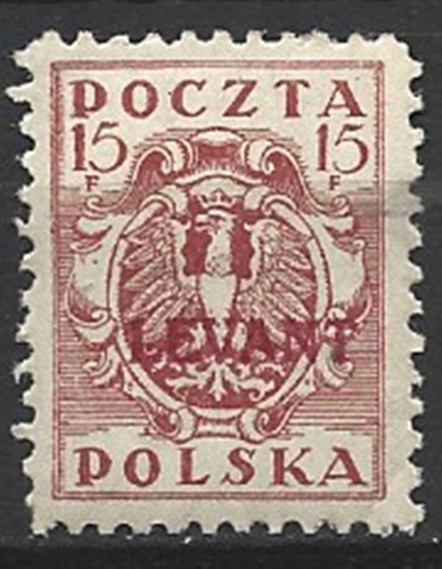 COLLECTION LOT 15769 POLAND #2K4 MH 1919 CV+$55