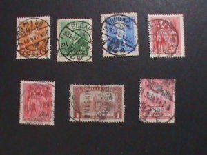 ​HUNGARY- SEVEN  VERY OLD USED STAMPS-VERY FINE WE SHIP TO WORLD WIDE