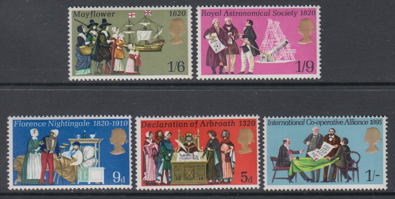 Great Britain 612-616 MNH VF