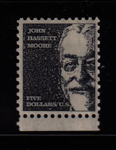 1973 John Bassett Moore Sc 1295 $5 black, untagged MNH single stamp (L