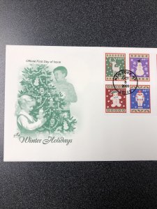 US FDC 4425-28 Christmas Set Of 4 First Day Of Issue By 4 Artcraft Covers 2009!