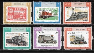 Cuba 29687-2993 150th Cuban Railway set MNH