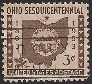 # 1018 USED OHIO STATEHOOD 150TH ANNIV