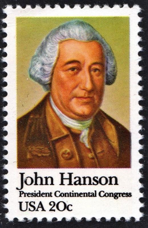 SC#1941 20¢ John Hanson: President Continental Congress Single (1981) MNH