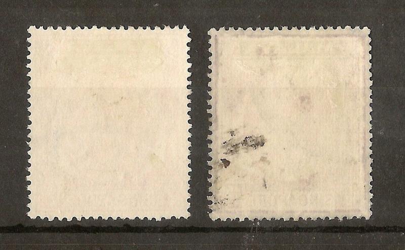 Singapore 1948 12c + 40c Fine Used Cat£42