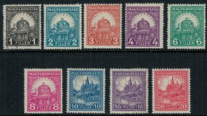 Hungary #428-36* (#428 used)  CV $10.50