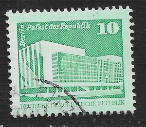 Germany DDR #2072 10pf Neptune Fountain, City Hall Street ~ Used