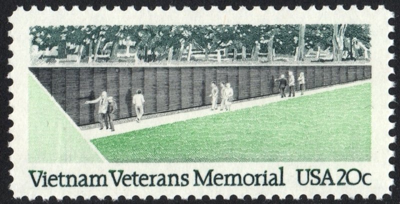 SC#2109 20¢ Vietnam Veterans Memorial Single (1984) MNH