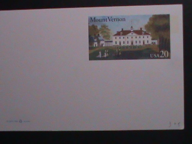 ​UNITED STATES-1998 THE MOUNT VERNON-BEAUTIFUL VIEWS-MNH- POST CARD-VERY FINE