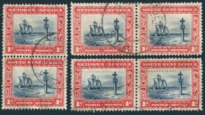 South West Africa 109 ab,used.Michel 142-143. Cape Cross,1931.Ship.