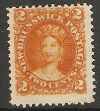 New Brunswick 1863 Scott 7 Victoria MH