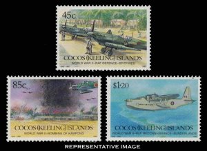 Cocos Islands Scott 264-266 Mint never hinged.