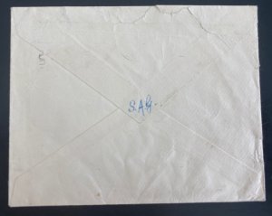 1953 Dun Laoghaire Ireland Airmail Cover To Herts England Aer Lingus Cancel