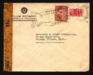 Colombia 1943 Censor Cover     - L1131