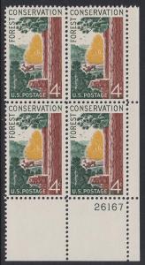 1122 Forest Conservation Plate Block MNH