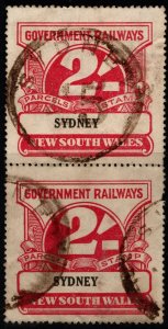 1920's Australia New South Wales Government Railway 2 Shillings Parcel S...