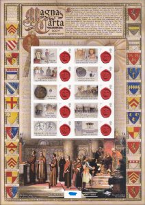 GB 2015 BC-470 Magna Carta smiler sheet no. 363 UNMOUNTED MINT/MNH