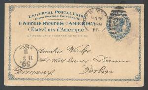 1888 UX6 Used To Berlin Germany