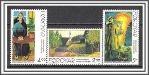 Faroe Islands #284-286 Nordic Art Set MNH