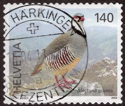 Switzerland 1341 - Used - 140c Rock Partridge (2009) (cv $1.15)
