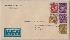 59412 - JAPAN - POSTAL HISTORY: COVER to ITALY 1949 - FLOWERS-