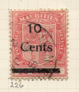 Mauritius 1921-34 Early Issue Fine Used 10c. Surcharged NW-90923