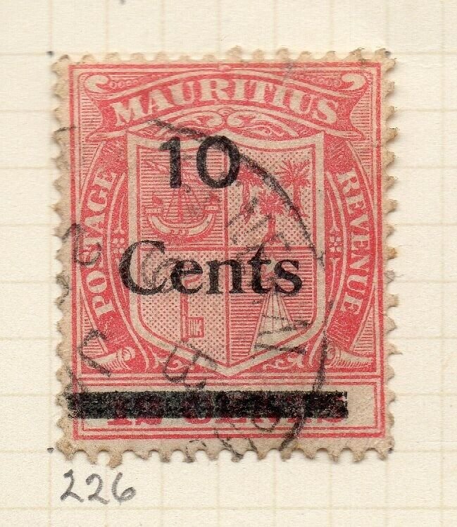 Mauritius 1921-34 Early Issue Fine Used 10c. Surcharged NW-90923